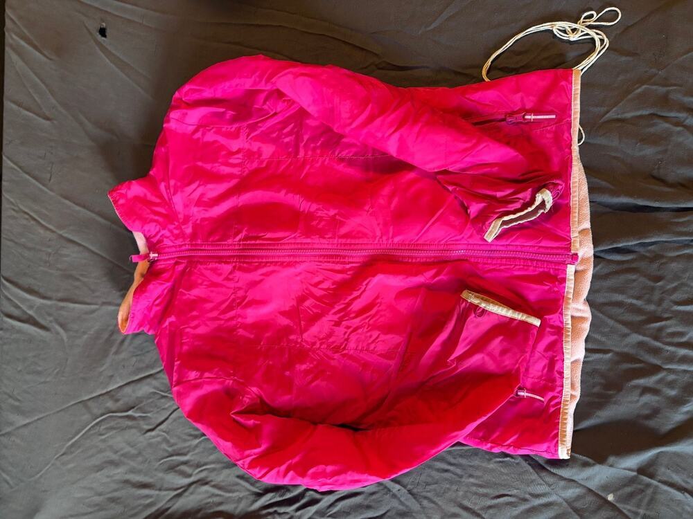 Girls Jacket XL 14-16 3-in-1 Hooded Pink Removable Fleece Liner Coat Insulated